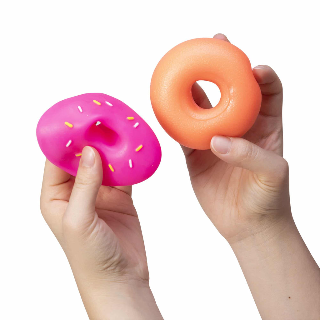 NeeDoh Dohnuts X1 Orange with Prink removable frosting from Dohnut
