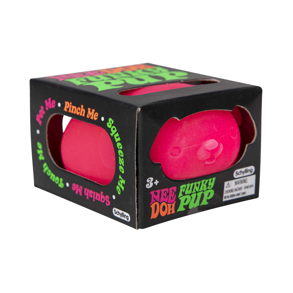 NeeDoh Funky Pup E7 - Pink Pkg 3Q Right