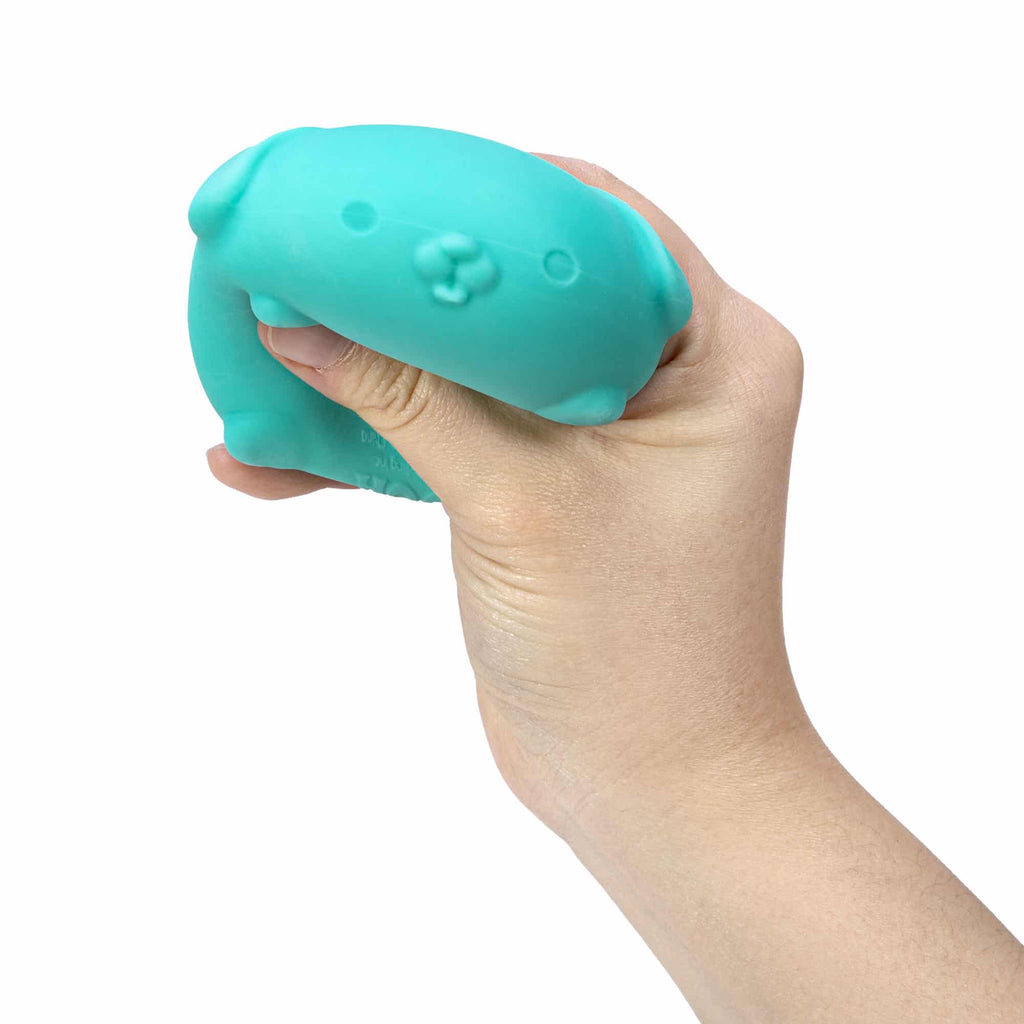 NeeDoh Funky Pup E7 - Teal Squeezed