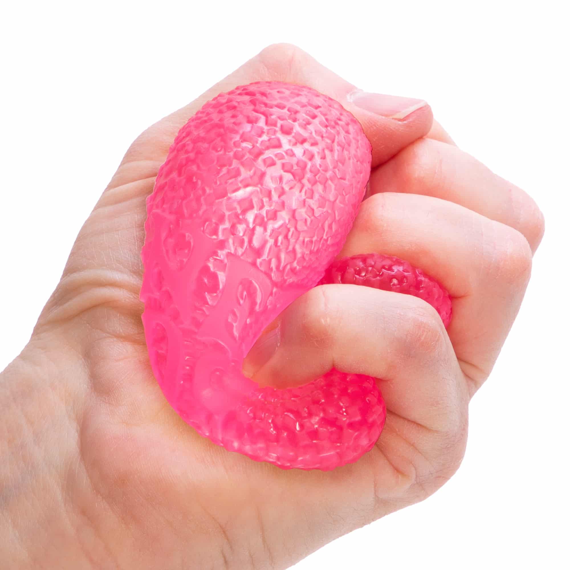 NeeDoh Gumdrop G1 Pink Squeezed