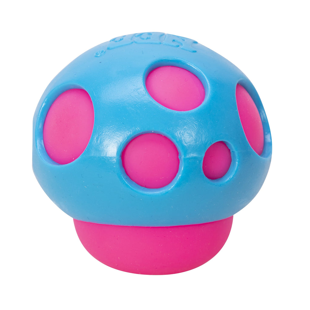 NeeDoh Groovy Shroom S5 - Pink with Blue Top Mushroom