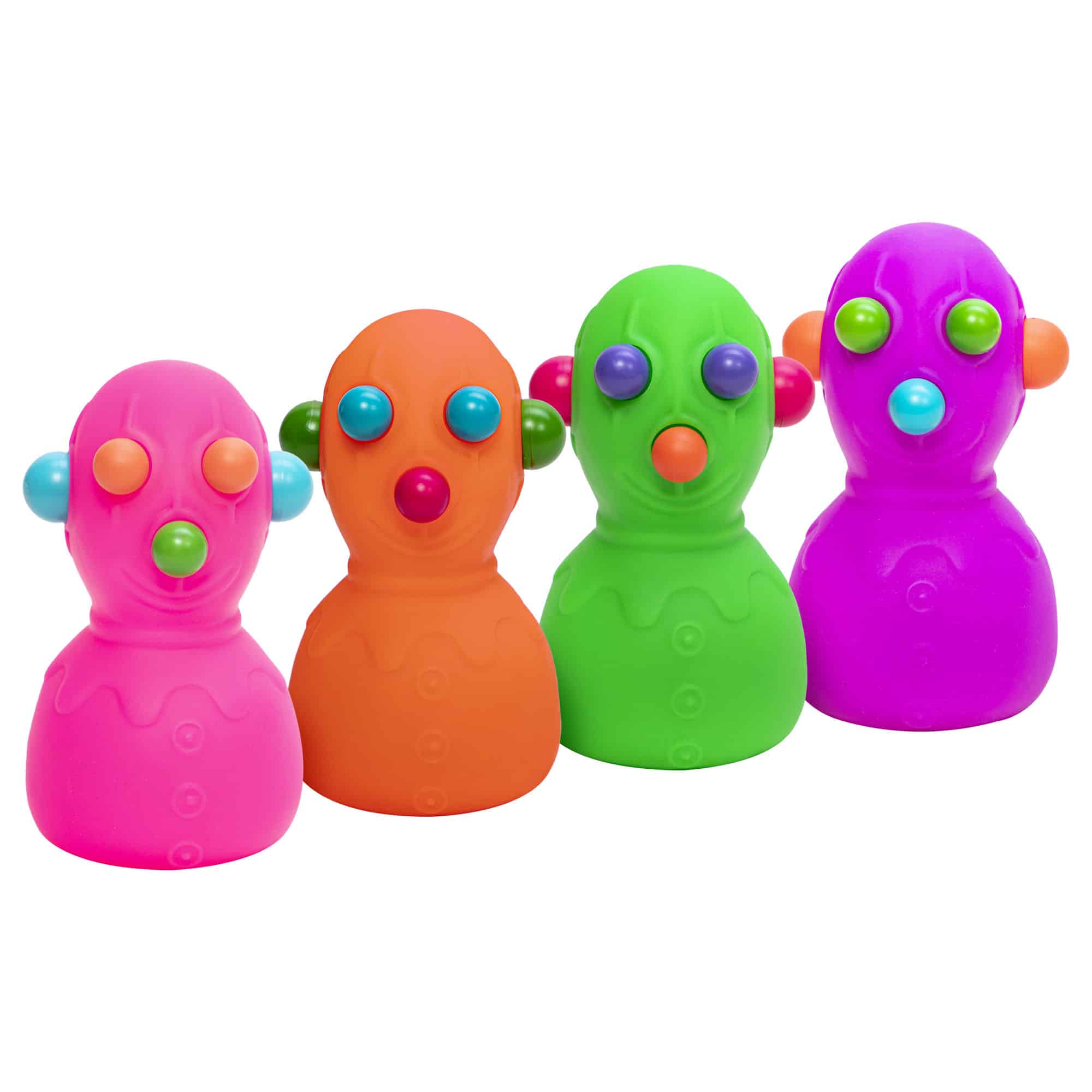 NeeDoh Panic Pete F0 Group - Pink Orange Green Purple