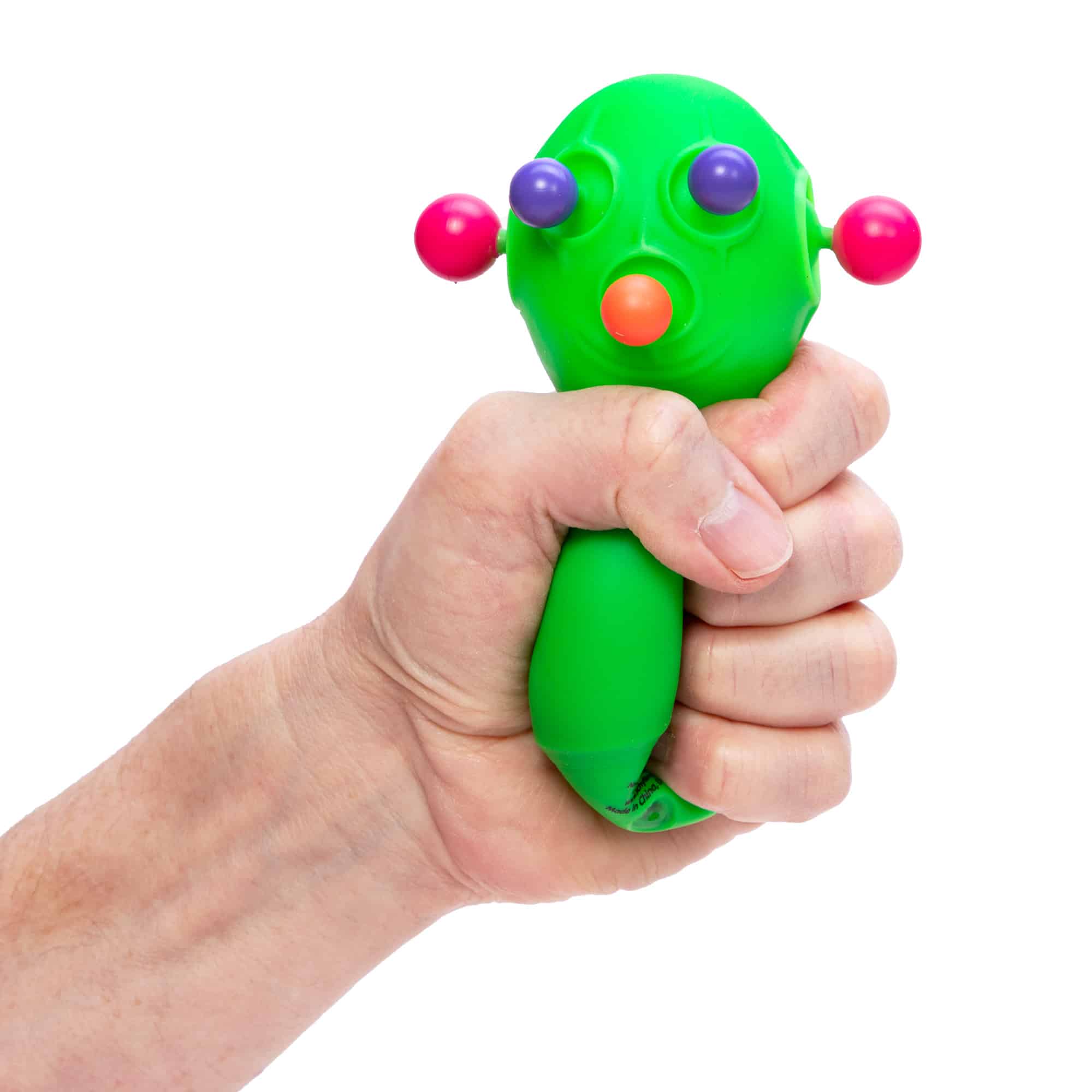 NeeDoh Panic Pete F0 Green Squeezed