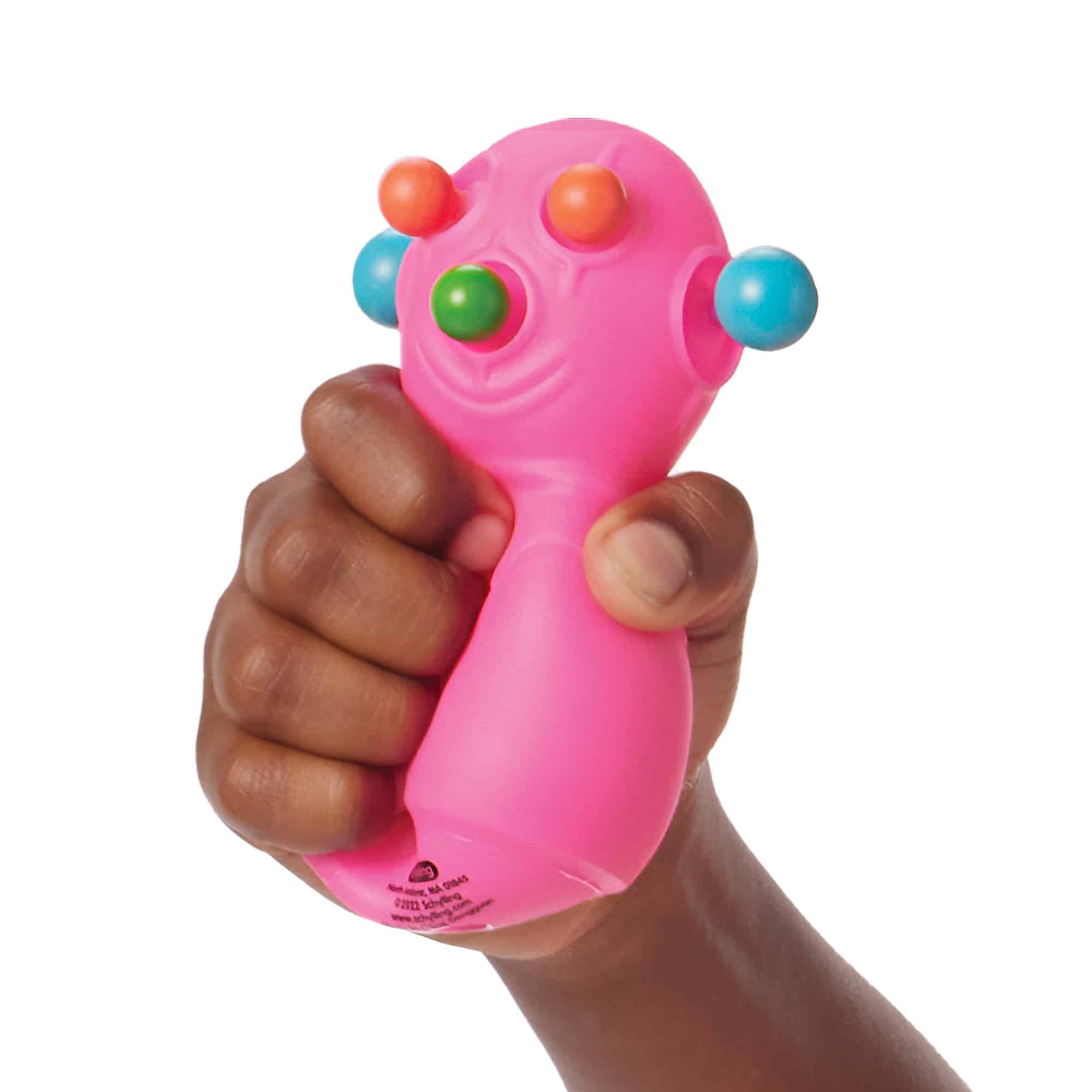 NeeDoh Panic Pete F0 Pink Squeezed